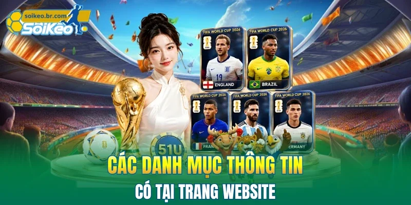 Kèo Nhà Cái 38 Các danh mục thông tin trên website