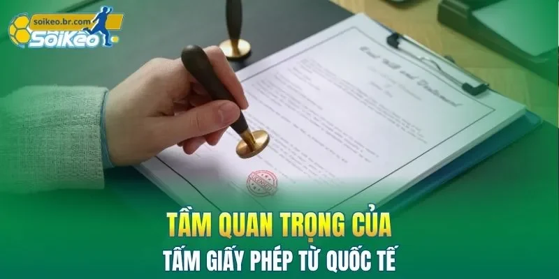 Chứng Chỉ Hoạt Động 1 Tầm quan trọng của tấm giấy phép từ quốc tế