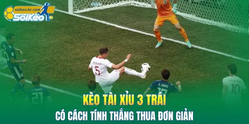 Kèo Tài Xỉu 3 Trái - Hướng Dẫn Chi Tiết Dành Cho Người Mới 1 Kèo tài xỉu 3 trái có cách tính thắng thua đơn giản