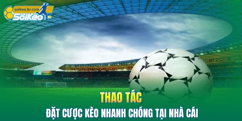 Kèo Châu Âu - 3 Bí Kíp Bắt Tỷ Lệ Bóng Đá Hiệu Quả 2026 2 Thao tác đặt cược kèo nhanh chóng tại nhà cái