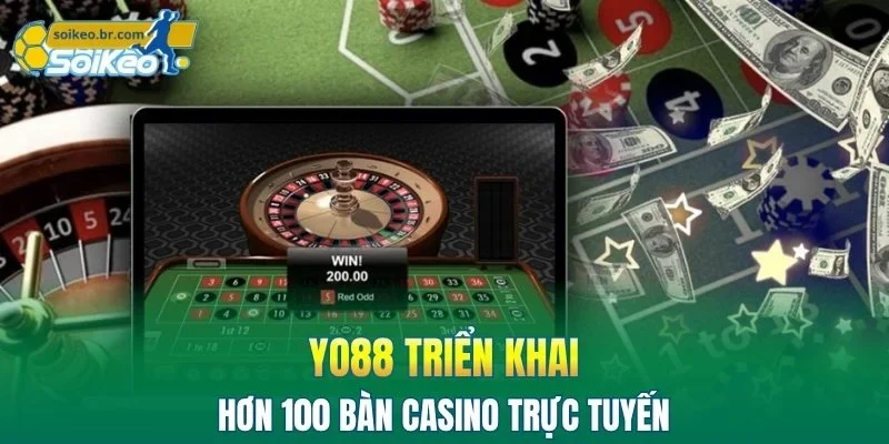 YO88 - Tận Hưởng Kho Game Hấp Dẫn Cùng Ưu Đãi Lớn 2026 2 YO88 triển khai hơn 100 bàn casino trực tuyến